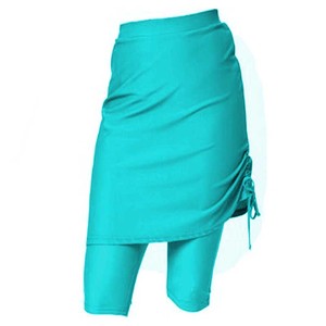 Jupe de bain en nylon 80% spandex pour femmes, pantacourt avec protection solaire, 50 +, serré, avec jupe de bain suspendue, Leggings de sport, été, 20% - Product Image 2