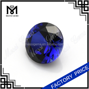 8.0mm ronda 34 # corunudm Creado <span class=keywords><strong>Azul</strong></span> <span class=keywords><strong>Zafiro</strong></span> <span class=keywords><strong>piedra</strong></span> - Product Image 2