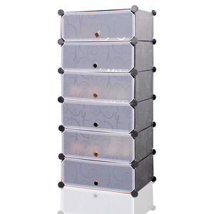 Cina Top vendita <span class=keywords><strong>scarpiera</strong></span> cinque <span class=keywords><strong>cubi</strong></span> di <span class=keywords><strong>plastica</strong></span> portatile pieghevole moderna <span class=keywords><strong>scarpiera</strong></span> di stoccaggio - Product Image 4