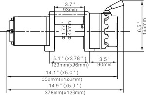 A distanza di controllo ATV 4500lbs 2t Elettrico UTV <span class=keywords><strong>winch</strong></span> - Product Image 2