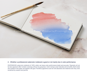 Carnet d'<span class=keywords><strong>aquarelle</strong></span> Fabriano personnalisé en <span class=keywords><strong>papier</strong></span> 100% coton 300 g/m² avec couverture rigide en similicuir - Product Image 5
