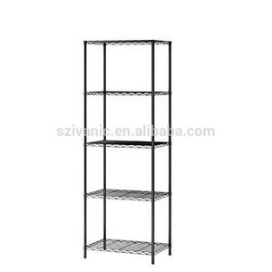 48-Inch Wide x 72-Inch High x 18-Inch <strong>Deep</strong> Decorative Chrome Wire <strong>Shelving</strong> Unit Heavy Duty 5-Tier Steel <strong>Shelving</strong> - Product Image 3