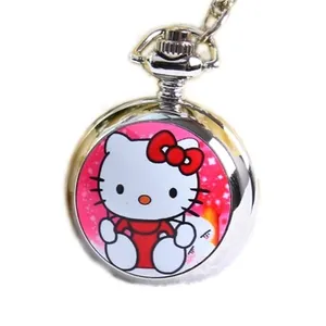 Reloj de bolsillo barato precio animal lindo relojes para niñas hecho en china reloj de cuarzo