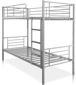Heavy duty steel tube worker use 500KG metal bunk bed employee bed
