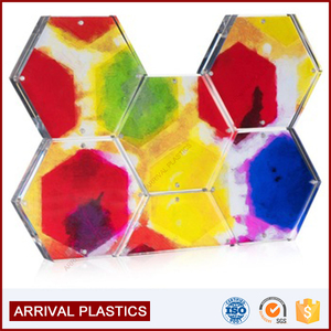 Cadeau promotionnel hexagone magnétique acrylique photo blocs photo <span class=keywords><strong>cadre</strong></span> clair acrylique <span class=keywords><strong>cadre</strong></span> photo magnétique - Product Image 2