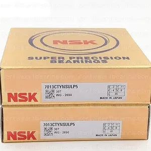 Rodamientos originales de alta precisión, rodamiento de husillo NSK 7013CTYNSULP5, 7013 P4 P5, jaula de poliamida