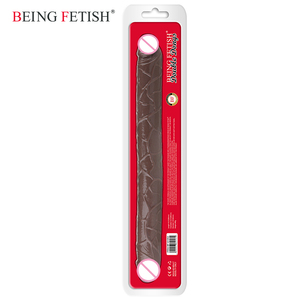 Meilleur Double <span class=keywords><strong>Gode</strong></span> Long Flexible Souple Gelée Vagin et Anal Femmes <span class=keywords><strong>Gay</strong></span> Lesbienne À Double Extrémité Dong Sex Toys - Product Image 2