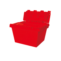 Caisses de rangement en plastique robuste recyclables (600x400x350mm) pour déménagement et conteneurs de manutention, certifiées ISO 9001