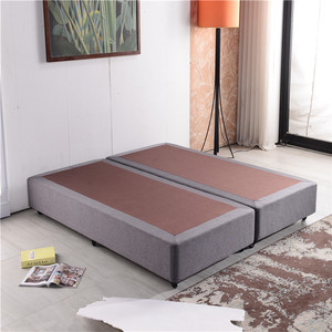 Set Kamar Tidur Hotel Dasar Kasur Tunggal Ensemble Bingkai Kayu Solid