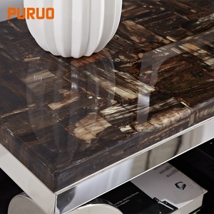 Furniture Living Room Luxury Marble Desk Top <strong>TV</strong> <strong>Stand</strong> Cabinet with Show <strong>case</strong> - Product Image 5