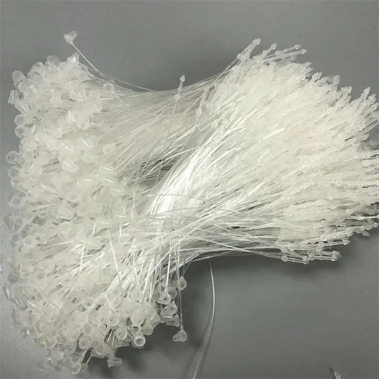 In stock low price pvc plastic clear string for hang tag