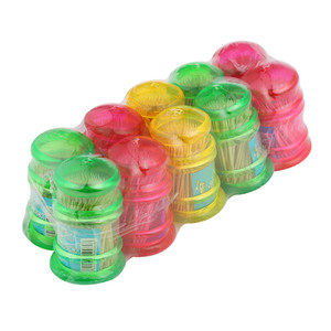 200 pcs <span class=keywords><strong>Gros</strong></span> <span class=keywords><strong>cure</strong></span>-dents en plastique conteneurs en bois <span class=keywords><strong>cure</strong></span>-dents décoratifs - Product Image 1
