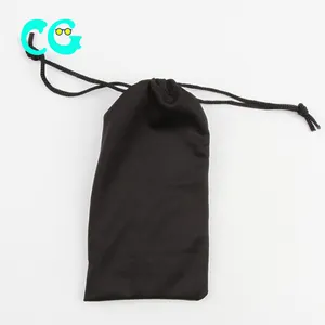 1 Cái Polyester Túi Cho Kính Mát Mềm Vải Bụi Pouch Kính Quang Carry Đen Túi Thả Vận Chuyển Kính Túi Microfiber