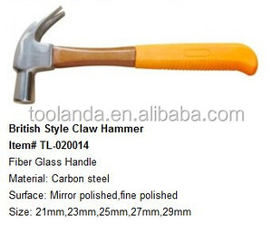Encofrado de tipo británico martillo con mango recubierto de plástico tpr - Product Image 1