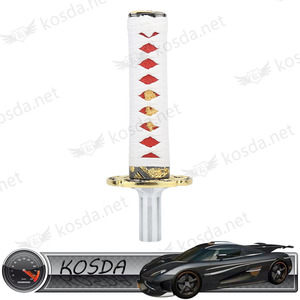 Universel Blanc Frais Katana Pommeaux Samurai Épée De Voiture Pommeau - Product Image 3