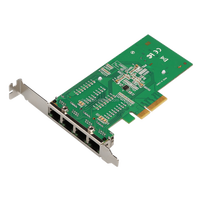 Maxsun — carte réseau RJ45 multiport, 4 ports, 10/100/1000 mb/s, PCI-E, processeur Intel I350, pour windows 7, haute qualité