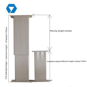 <span class=keywords><strong>Colonne</strong></span> de levage électrique médicale à 2 étages synchronisée bon marché de 4000N pour table et bureau - Product Image 2