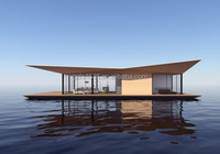 Chalet flottant Maisons de bateau préfabriquées Scène de ponton flottant