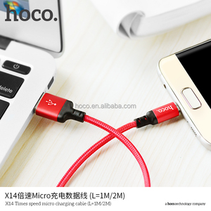 HOCO X14 Micro <span class=keywords><strong>USB</strong></span> Sạc Cáp Dữ Liệu 1 m phổ sạc bền nhanh chóng phí DC5V 2.4A dây đầy màu sắc dây tráng men adaptor - Product Image 5