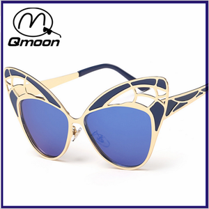 Femmes lunettes de soleil papillon personnalisés lunettes logo métalliques paypa des lunettes de soleil paypal - Product Image 3