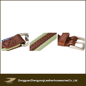 Kunden spezifische Mode beliebte hochwertige Nylon und Leder Nähte Hunde leine und Halsband - Product Image 4