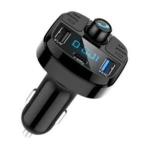 Hg nóng bán tốt nhất phổ AUX xách tay kép USB MP3 FM Transmitter rảnh tay Bluetooth xe Kit