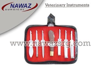 Veterinary Hoof <b>Knife</b> Set Best High Quality Customized With Interchangeable Blades Stainless Steel Hoof <b>Knives</b> Instruments - Product Image 2