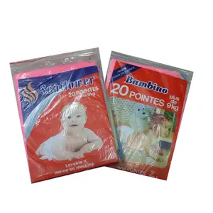 Export African baby leakage plastic pe pvc waterproof diapers