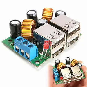 4 Port USB Step Down Power Supply Converter Module Board DC 12V 24V 40V to 5V 5A