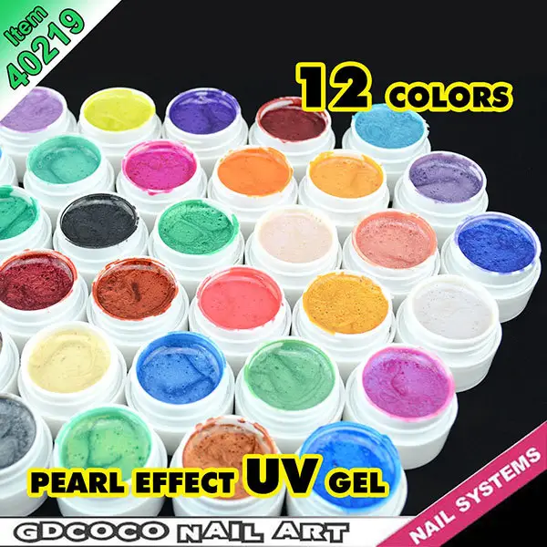 Nouvelle invention gdcoco 12 pcs 5ml perle #40219w gels de couleur