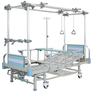 Qjyfd4618k — <span class=keywords><strong>lit</strong></span> de Traction <span class=keywords><strong>orthopédique</strong></span> <span class=keywords><strong>électrique</strong></span>, en alliage d'aluminium, avec matelas - Product Image 1
