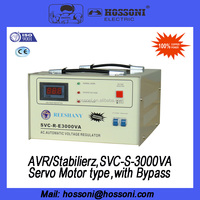 Régulateur de tension constant HOSSONI, SVC/AVR-2KVA/2000VA, stabilisateur pour usage domestique, qualité supérieure avec CE