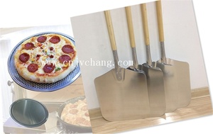 Gran oferta, <span class=keywords><strong>pala</strong></span> para pelar Pizza de 16x18 pulgadas de gran tamaño con mango largo de <span class=keywords><strong>madera</strong></span>, juego de herramientas para hornear <span class=keywords><strong>horno</strong></span> de Pizza de fuego de <span class=keywords><strong>madera</strong></span> - Product Image 5