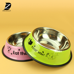Personalizado aço inoxidável melamina Slow Feed Dog Bowl - Product Image 1