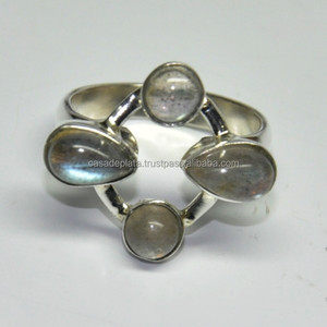 Anillo de Labradorita de Plata de Ley 925 con Diseño Hermoso, Joyería con Forma de Pera al por Mayor para Bodas y Fiestas, a la Moda - Product Image 3