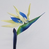 Fleur artificielle d'oiseau de paradis, tige unique, plante d'oiseau de paradis, décoration florale