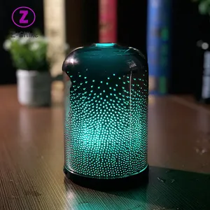 Lampe électrique ultrasonique pour diffuseur d'huile aromatique, diffuseur en verre 3d, w