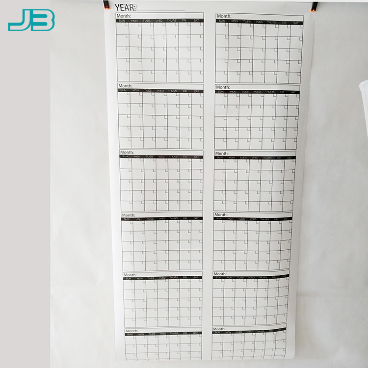 Очень Большой сухой стираемый ламинированный настенный календарь на весь год