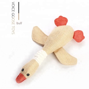 Perro masticar juguetes mascota ganso salvaje peluche Squeaky perro de juguete para perros pequeños y medianos - Product Image 4