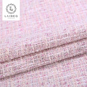 Tissus pour robes en tweed de coton chenille rose super doux de l'usine Tweed, <span class=keywords><strong>France</strong></span> - Product Image 3