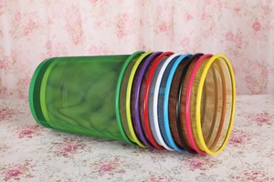 High Quality Office Home Bathroom Outdoor Custom Wire Metal Mesh Iron Trash Waste <strong>Paper</strong> Garbage Trash <strong>Bin</strong> with Wastebasket - Product Image 4