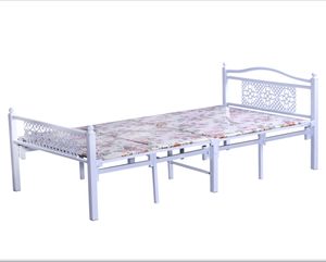 Venta directa de fábrica de alta calidad acero hierro plegable <span class=keywords><strong>cama</strong></span> de metal sola - Product Image 3
