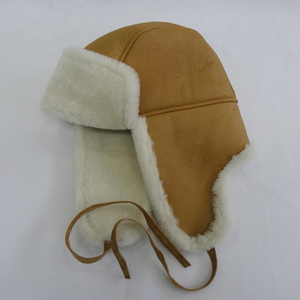 Nuovo Design genuino in pelle di pecora australiana cappello peluche Shearling Trapper per adulti per feste di sport invernali di pesca - Product Image 3