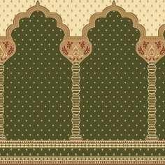 高品質ブルーマスジッドカーペットロール、カット＆ループパイル、家庭用、礼拝用、モスク用 - Product Image 5