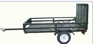 Americano 5x8 5x10 6x12 ft verniciato a polvere di Paesaggio/da viaggio/auto/bici rimorchi - Product Image 4