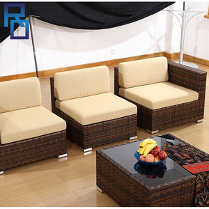 Barato al aire libre patio jardín ratán Sala sofá de esquina - Product Image 1