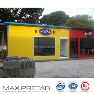T modular estructura de acero pequeña casa prefabricada para tienda de postres - Product Image 2