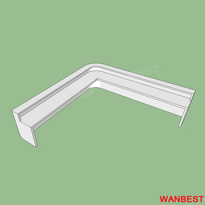 Thương mại acrylic rắn bề mặt đá cẩm thạch L hình quán rượu nước trái cây quán cà phê salad ngoài trời thanh bảng thu ngân truy cập - Product Image 6