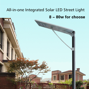 60W 옥외 저가 <span class=keywords><strong>Led</strong></span> 60W 극을 가진 1 개의 태양 가로등에서 모두