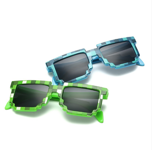 แว่นตาปาร์ตี้ลายพิกเซลวินเทจสไตล์ <span class=keywords><strong>Thug</strong></span> <span class=keywords><strong>Life</strong></span> 8 บิต แว่นกันแดดลายพิกเซลสำหรับผู้หญิงและผู้ชาย แว่นกันแดดลายสก็อต - Product Image 2